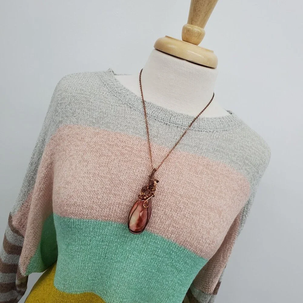 Davi & Dani Color Block Striped Sleeve Pullover Sweater L‎ Multicolor Knit Top